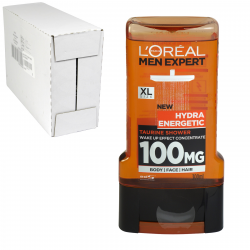 LOREAL MEN EXPERT SHOWER 300ML FOR BODY+FACE+HAIR HYDRA ENERGETIC X6