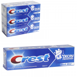 CREST DECAY PREVENTION TOOTHPASTE 100ML FRESHMINT X6