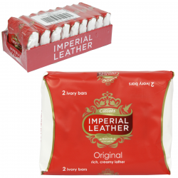 IMPERIAL LEATHER SOAP 2X100GM ORIGINAL X9