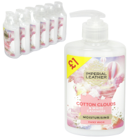 IMPERIAL LEATHER HAND WASH 300ML COTTON CLOUDS X6