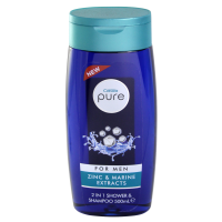 CUSSONS PURE SHOWER GEL 2IN1 FOR MEN ZINC+MARINE EXTRACTS