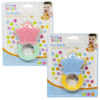 FIRST STEPS FUN RATTLE STAR SHAPED ASSORTED