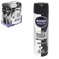 NIVEA FOR MEN APA 150ML BLACK & WHITE INVISIBLE X6