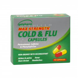 GALPHARM MAX COLD+FLU CAPS 16'S X8 (NON RETURNABLE)