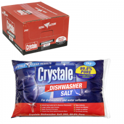CRYSTALE DISHWASHER SALT 2 KILO BAG X6