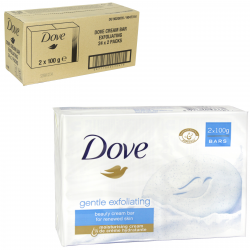 DOVE SOAP 2X100GM EXFOLIATING X 24