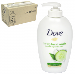 DOVE LIQUID SOAP 250ML CUCUMBER+GREEN TEA X 12