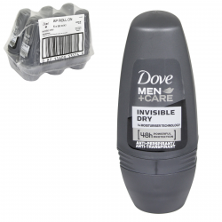 DOVE MEN+CARE ROLL ON 50ML INVISIBLE DRY X 6