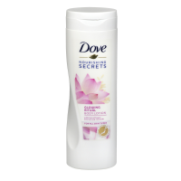 DOVE BODY LOTION 400ML GLOWING RITUAL+LOTUS FLOWER FOR ALL SKIN TYPES X 6