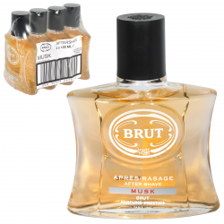 BRUT AFTERSHAVE 100ML UNBOXED MUSK X4