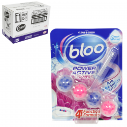 BLOO POWER ACTIVE 4IN1 RIM BLOCK 50GM FLOWERS X6