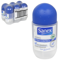 SANEX ROLL-ON 50ML EXTRA CONTROL X6