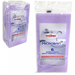 MICROBAN 6 EXTRA STRONG MULTI-PURPOSE CLOTHS X10