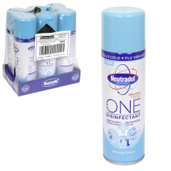 NEUTRADOL ONE DISINFECTANT HARD+SOFT SURFACE SPRAY 300ML RELAXING COTTON X12