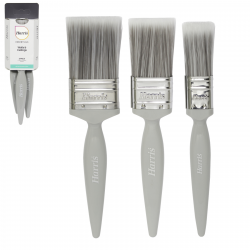 HARRIS ESSENTIALS WALL+CEILINGS PAINT BRUSHES 3PK 25MM/38MM/50MM