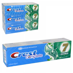 CREST COMPLETE 2IN1 7+MOUTHWASH & TOOTHPASTE 50ML EXTREME MINT X15  BBE 04/2022