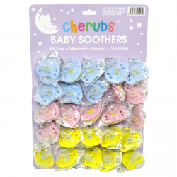 CHERUBS 25PK BABY SOOTHERS BLISTER PKX25