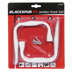 BLACKSPUR JUMBO HOOK SET - 2PC 140MM X 130MM