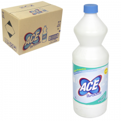 ACE GENTLE LAUNDRY STAIN REMOVER BLEACH 1L FOR WHITES X12