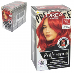 PREFERENCE VIVIDS HAIR COLOUR 8.624 BRIGHT RED X3
