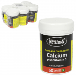 BASIC NUTRITION CALCIUM+VITAMIN D 60X800MG X6