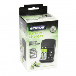 STATUS BATTERY CHARGER FOR AA/AAA/9V