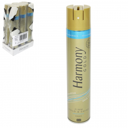 HARMONY GOLD H/SPRAY 400ML FIRM HOLD+SHINE UV FILTERS+VITAMINS X6