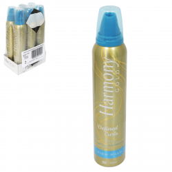 HARMONY GOLD STYLING MOUSSE 200ML FOR DEFINED CURLS X6