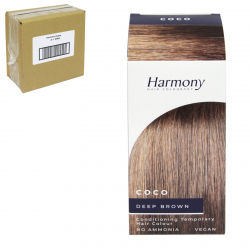 HARMONY CONDITIONING TEMPORARY HAIR COLOUR 100ML COCO DEEP BROWN X3
