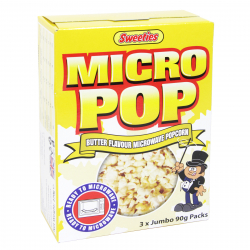 SWEETIES MICRO POPCORN BUTTER FLAVOUR 3 X90G