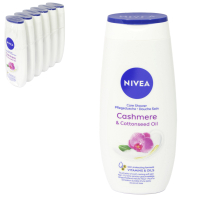 NIVEA SHOWER 250ML CASHMERE+COTTONSEED OIL X6