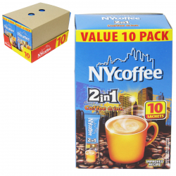 NY COFFEE 2IN1 10 SACHET EXTRA FREE PACK X10 NEW & IMPROVED **