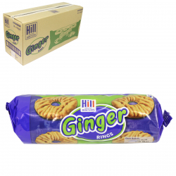 HILLS BISCUITS GINGER RINGS 150G X 36