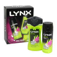 LYNX DUO GIFT SET BODYSPRAY 150ML+BODYWASH 225ML EPIC FRESH SPLITABLE PACK
