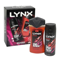 LYNX DUO GIFT SET BODYSPRAY 150ML+BODYWASH 225ML RECHARGE SPLITABLE PACK