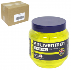 ENLIVEN HAIR GEL 250ML TUB ULTIMATE YELLOW X12