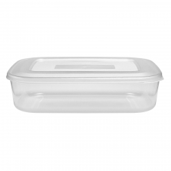 FOOD CONTAINER RECTANGLE CLEAR 1L 200MMX150MMX50MM