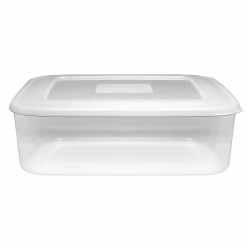 FOOD CONTAINER SQUARE CLEAR 7L 300MMX300MMX100MM