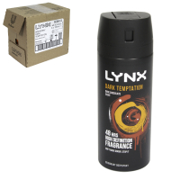 LYNX BODYSPRAY 150ML DARK TEMPTATION X6