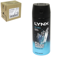 LYNX BODYSPRAY 150ML ICE CHILL X6