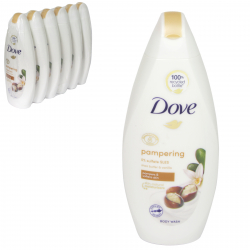 DOVE BODY WASH 225ML PURELY PAMPERING SHEA BUTTER+VANILLA X6