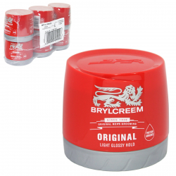 BRYLCREEM 150ML ORIGINAL HAIRDRESSING LIGHT AND GLOSSY X6