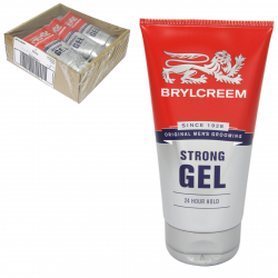 BRYLCREEM 150ML STRONG GEL 24 HOUR HOLD X6
