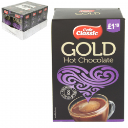 CAFE CLASSIC GOLD HOT CHOCOLATE 8PK PM £1.19 X8