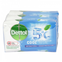 DETTOL SOAP 3X60GM ANTI-BAC ODOUR PROTECTION COOLER SENSATION
