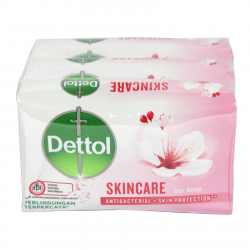 DETTOL SOAP 3X60GM ANTI-BAC SKIN PROTECTION SKINCARE PINK