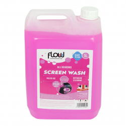 FLOW SCREEN WASH 5L READY TO USE ALL SEASONS PINK