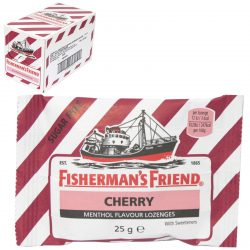 FISHERMANS FRIENDS 25G CHERRY MENTHOL LOW SUGAR